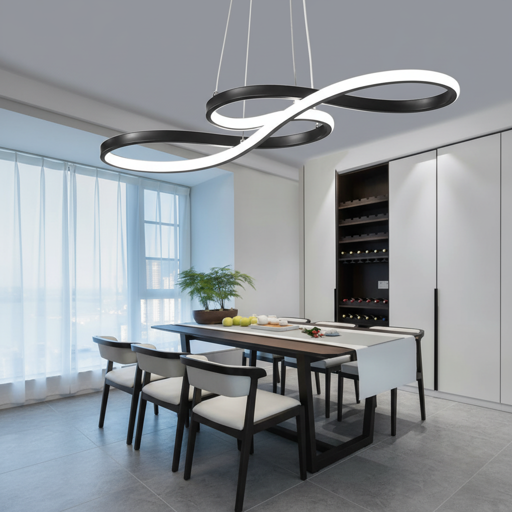 Infinity Wave Pendant Light 'Flowing Glow'